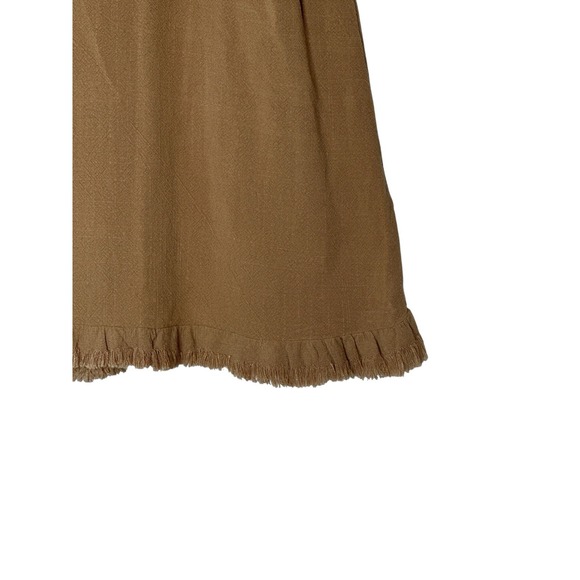 Umgee Top Women's Small Camel Linen Blend Short Sleeve Oversized Classic Beach - Picture 10 of 10